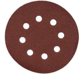 Круг абразивный с перфорацией (5 шт; 125 мм; Р150; Velcro; 8 отв) Biber 70686 тов-165726 