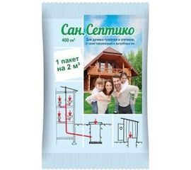 Препарат для дачных туалетов, септиков, канализаций, выгребных ям 400 куб.см Ваше Хозяйство 4607043204387 