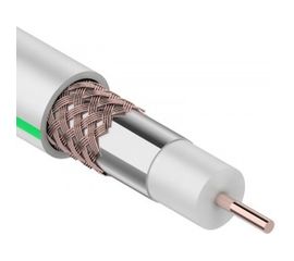 Коаксиальный кабель PROconnect SAT 703 B, Cu/Al/Cu, 64%, 75 Ом, бухта 100 м, белый 01-2431-6 