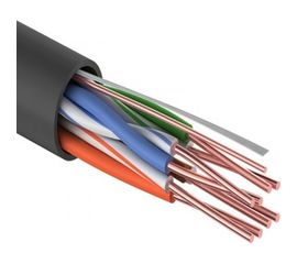 Кабель PROconnect витая пара UTP 4PR 24AWG, CCA, CAT5e, PE, бухта 305 м, черный OUTDOOR 01-0045-3 