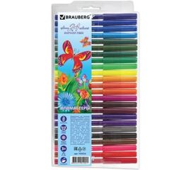 Фломастеры BRAUBERG Wonderful butterfly, 24 цветов вентилируемый колпачок, 150524 