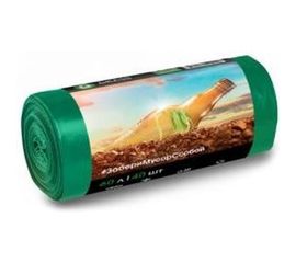 Мешки для мусора в рулоне зеленые (40 шт; 60 л; 55х65 см; 13 мкр; ПНД) Grass PP-0029 