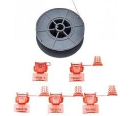 Комплект трос+пломба ЕВРОПАРТНЕР пластиковая защелка, 10 штук 3 0009 6 