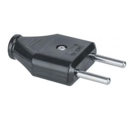 Вилка Navigator NCA-PL07-6A-X-BL, без заземления, прямая, черная 61714 