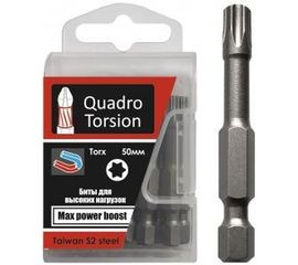Бита Torx (10 шт; T20; 50 мм; 1/4) Quadro Torsion 432050 