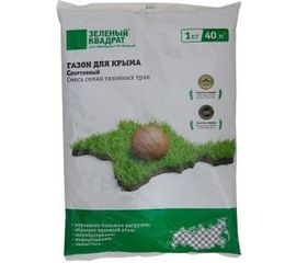 Семена газона Зеленый Квадрат Спортивный газон для Крыма 1 кг 4607160332598 