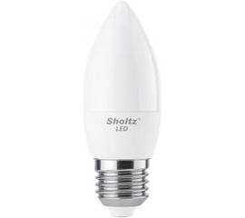Комплект из 3 светодиодных ламп Sholtz свеча 9Вт E27 2700К C37 220-240В, пластик LEC3019T 