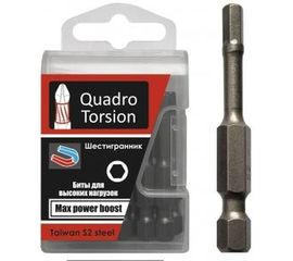 Бита (10 шт; 3х50 мм; 1/4; 6-гранная) Quadro Torsion 440350 