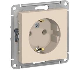 Розетка Schneider Electric ATLASDESIGN с заземлением, 16А, БЕЖЕВЫЙ ATN000243 