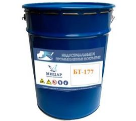 Строительная краска Мицар БТ-177 серебрянка, 20 кг 864 