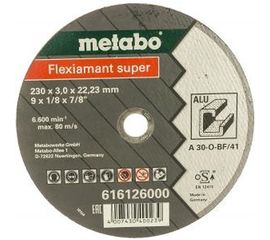 Круг обдирочный Flexiamant S по алюминию для УШМ (230х3 мм; А30О) Metabo 616126000 