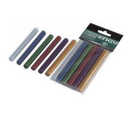 Стержни клеевые цветные с блестками (6 шт; 11х100 мм) для термопистолета Engy 007587 
