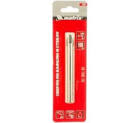Сверло по керамической плитке (12 мм; цилиндрический хвостовик) MATRIX 72822 