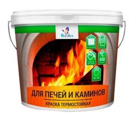 Краска для печей и каминов Резолюкс 0,9 кг белый УТ000008804 