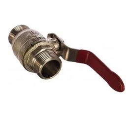 Кран шаровой полнопроходной (3/4; папа-папа) для трубопровода Зубр 51352-N-3/4 