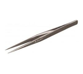 Пинцет для электроники и точной механики, нержавеющая сталь, антимагнитный, прямой, заостренные губки, 140мм Зубр 22211-1-140 