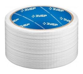 Армированная влагостойкая клейкая лента ЗУБР 48 мм х 10 м цвет белый 12092-50-10 