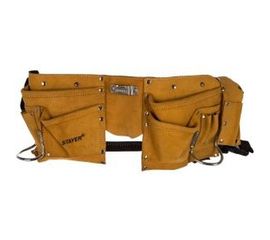 Кожаный пояс для инструментов MASTER, 10 карманов, 2 скобы STAYER 38510 