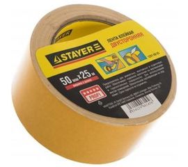 Лента клеящая двухсторонняя (50 мм; 25 м) Stayer 1221-50-25 