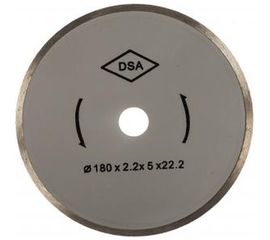 Диск алмазный по керамической плитке 180х22,2 мм для плиткорезов К-460; К-461 Энкор 25500 