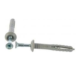 Дюбель-гвоздь полипропиленовый с грибовидным бортиком 100 шт. (6х40 мм; ТФ5) Зубр 4-301355-06-040 