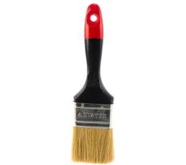 Плоская кисть STAYER UNIVERSAL-PROFI, светлая натуральная щетина, деревянная ручка, 63мм 0104-063 