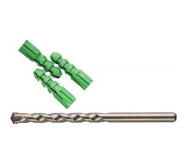 Набор сверл по бетону STAYER MASTER с дюбелями 11 шт. 29111-H11-10 