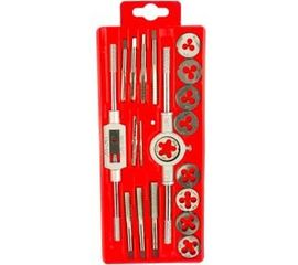 Набор ЗУБР с металлорежущим инструментом, метчики однопроходные и плашки М3-М12, оснастка - в пласт. боксе 20 предметов 2810-H20_z01 