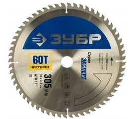 Диск пильный чистый рез по дереву (305х30 мм; 60Т) ЗУБР 36905-305-30-60 