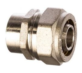 Соединитель (20х2 мм; 1/2; цанга-гайка) для трубопровода Зубр 51402-20-1/2 