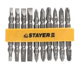 Набор двухсторонних бит MASTER 10 предметов STAYER 2605-H10_z01 