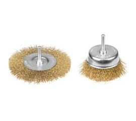 Набор MASTER щетки-крацовки (витая латунированная проволока 0,3 мм, дисковая 100 мм, чашечная 75 мм, 2 шт.) STAYER 35150-H2_z01 