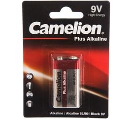 Батарейка Крона Plus Alkaline 9В, 6LF22, 6LR61 Camelion 1655 