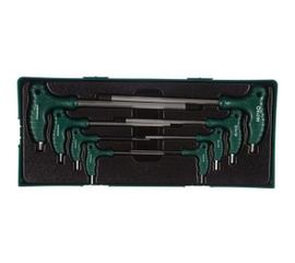 Комплект угловых двусторонних шестигранников Jonnesway H10MB08ST 