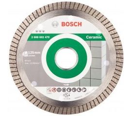 Диск алмазный отрезной Best for Ceramic Extraclean Turbo (125х22.2 мм) для УШМ Bosch 2608602479 