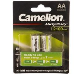 Аккумулятор 1.2В Camelion AA- 2100mAh Ni-Mh Always Ready BL-2, 7966 