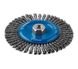 Щетка дисковая ПРОФЕССИОНАЛ (0.5 мм; 150 мм; М14; плетеные пучки стальной проволоки) для УШМ Зубр 35192-150_z02 