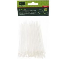 Хомуты СИБРТЕХ 100x2,5 мм, пластмассовые, белые, 100 шт 45515 