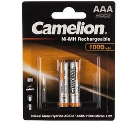 Аккумулятор Camelion 1.2В AAA-1000mAh Ni-Mh BL-2, 6182 