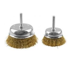 Набор щеток ПРОФЕССИОНАЛ 2 шт. для дрели (50/75 мм; латунированная проволока 0,3 мм) Зубр 3531-H2_z02 