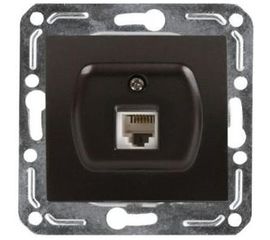 Телефонная розетка Volsten V01-14-F12-M, RJ -11, Magenta Nero, 9993 