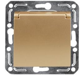 Бытовая розетка с крышкой и заземлением Volsten V01-16-R18-M Magenta Dorado, 10044 