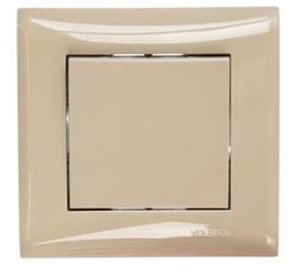 Одноклавишный выключатель в сборе, крем Volsten Magenta V01-12-V11-S 9017 