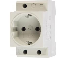 Силовая розетка IEK РАр10-3-ОП с заземляющим контактом SHUKO ИЭК MRD10-16 