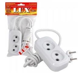Двухместный сетевой удлинитель LUX У2-0, 7м, 4606400414513 