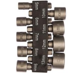 Набор усиленных головок, CrV, 9 шт, 5-13 мм FIT IT 57915 