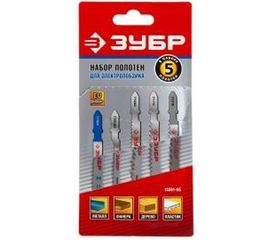 Набор пилок Зубр Мастер для электролобзика по дереву и металлу EU 5 шт. 15591-H5 