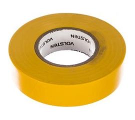 Изолента Volsten V02-7Y-18х19-20 0,18х19 мм, желтая, 20 метров 9784 
