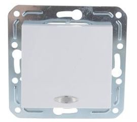 Проходной выключатель Volsten Magenta одноклавишный с индикацией V01-11-P12-M 9014 