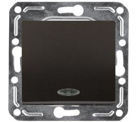 Проходной переключатель Volsten Magenta Nero с индикатором V01-14-P12-M 9997 